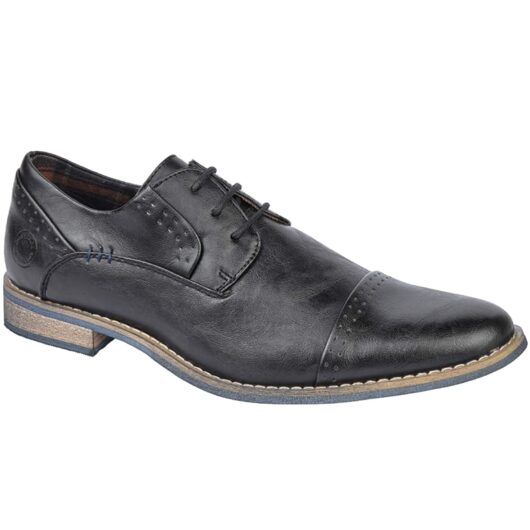 Shoes Senator Lace Up Derby Shoes in Black / 11 (44) - Tokyo Laundry