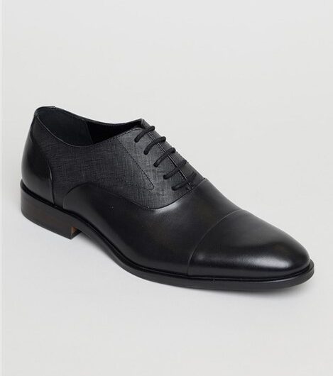 Racing Green McClaren Black Capped Oxford Shoe
