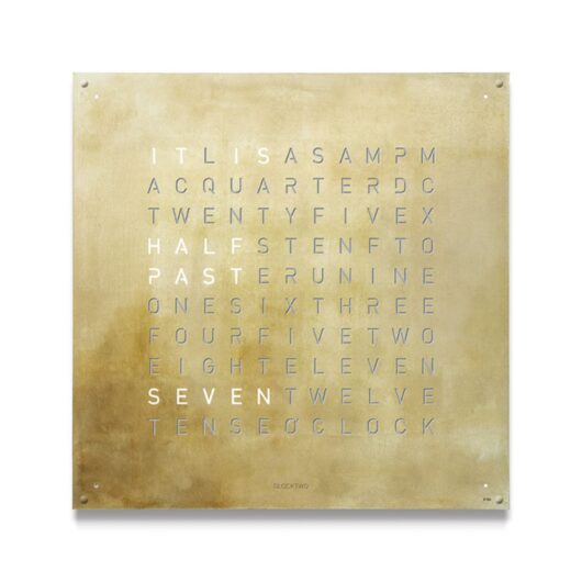 EARTH 90 Large Creator's Edition Silver & Gold Wall Clock