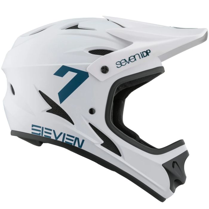 7iDP M1 Full Face Youth Helmet - White / Blue, Youth M