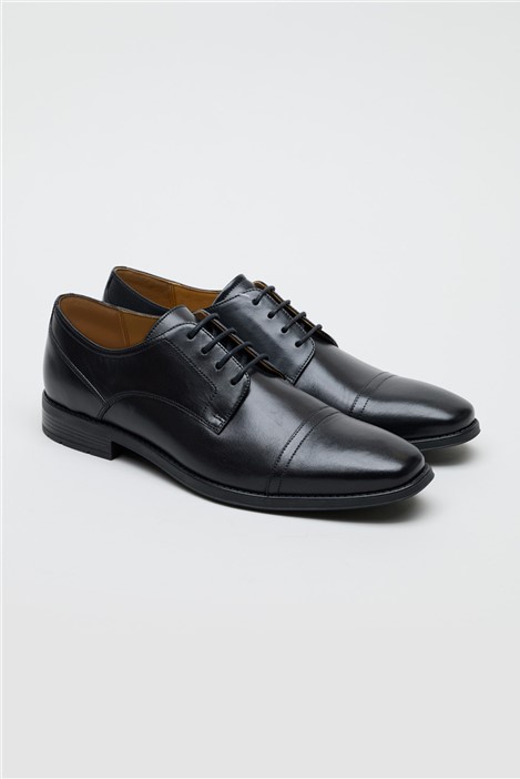 CitiFlex Aldgate Black Leather Derby Shoe