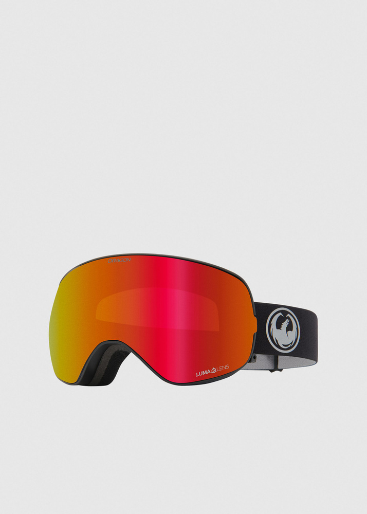 Dragon X2s Nouveau Black / Lumalens Red Ionized Goggles - Nouveau Black
