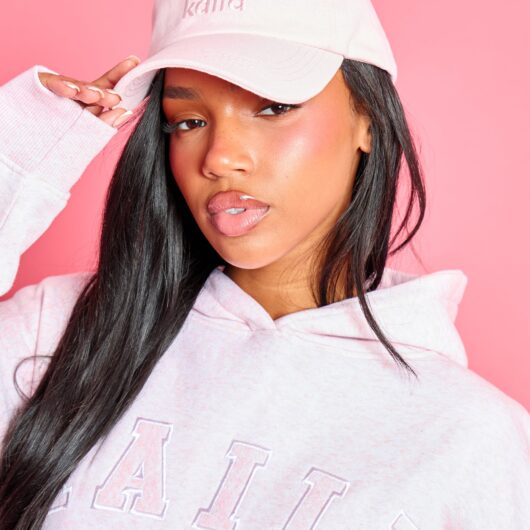 Kaiia Logo Cap Baby Pink