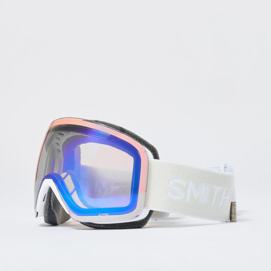Smith Skyline White Vapor / ChromaPop Pro Photochromic Blue Mirror Goggles - White Vapor