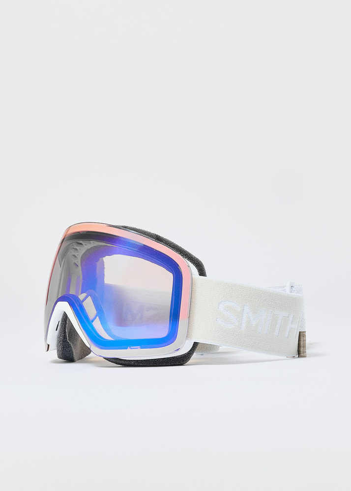 Smith Skyline White Vapor / ChromaPop Pro Photochromic Blue Mirror Goggles - White Vapor