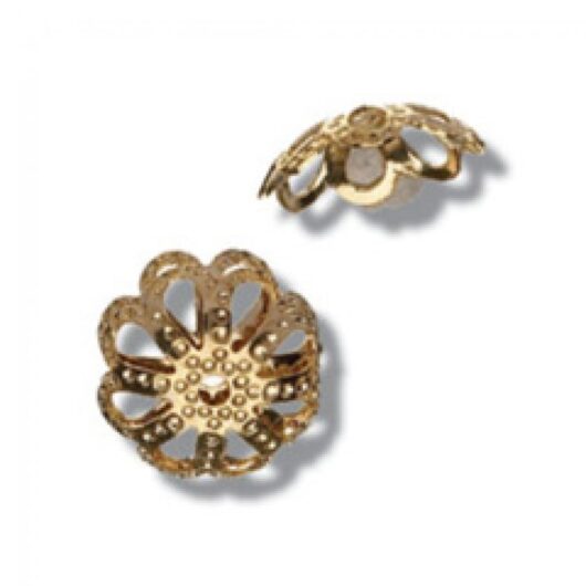 Trimits Filigree Cap Findings (Value Pack of 5) Gold