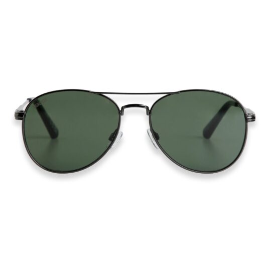 Weird Fish Fernando Aviator Sunglasses Gunmetal Size ONE