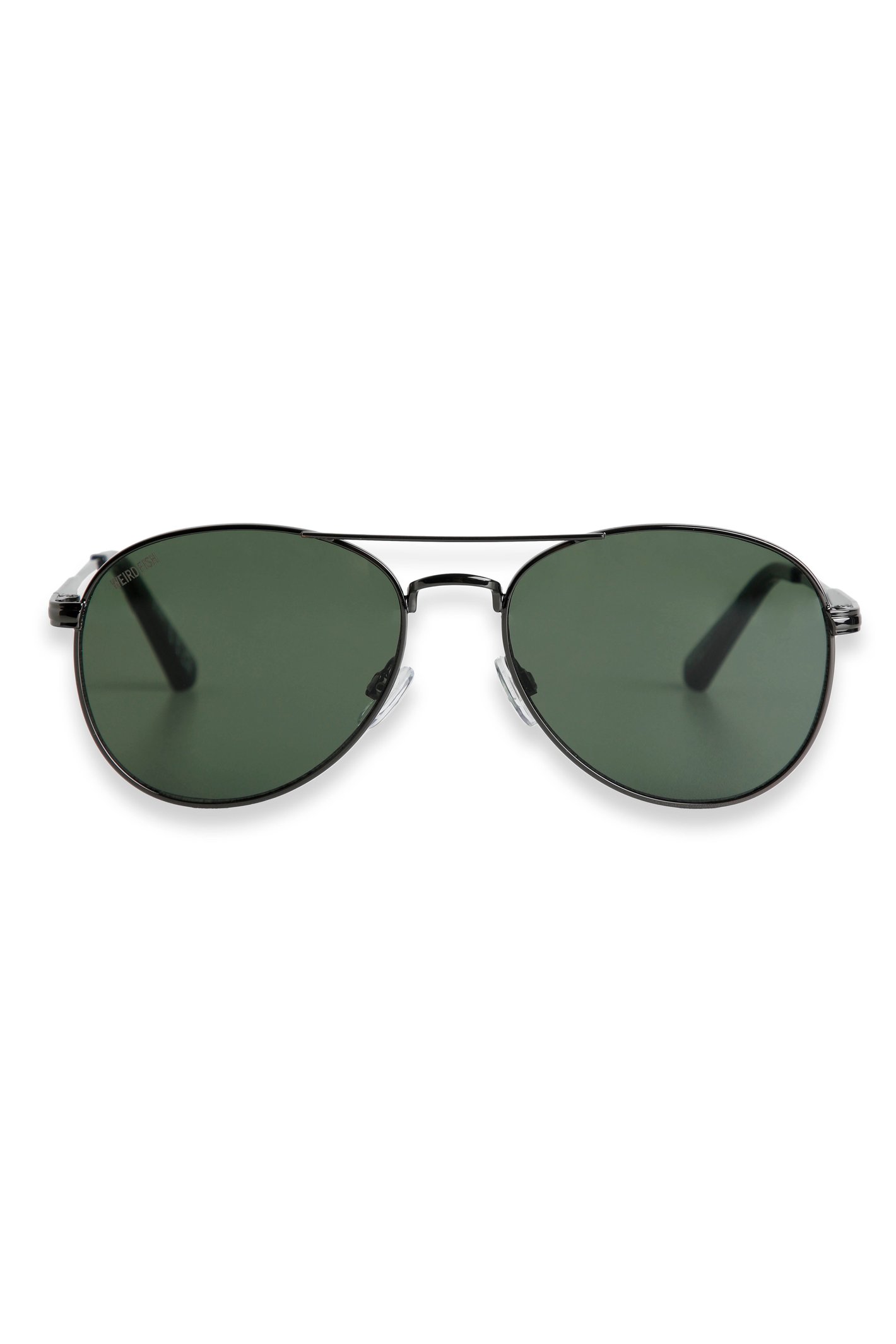 Weird Fish Fernando Aviator Sunglasses Gunmetal Size ONE