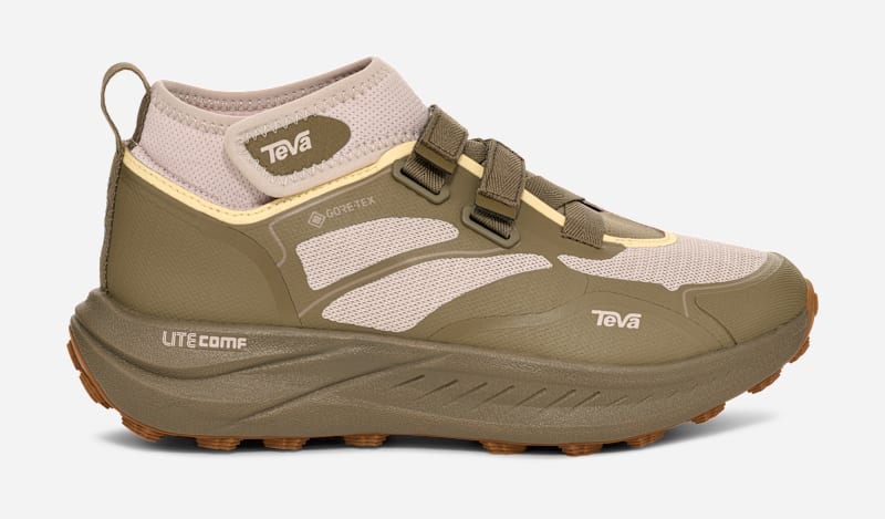 Women's TEVA Trailwinder Mid GORE-TEX Hiking Shoes in Chateau Grey/Burnt Olive, Size 5